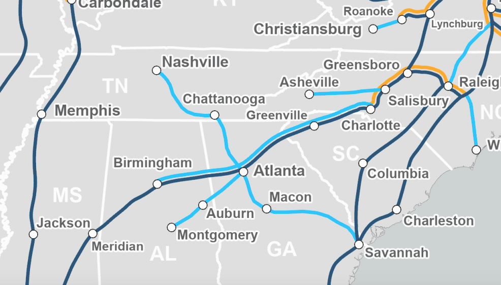 Amtrak aims to greatly expand Atlanta rail service across Southeast